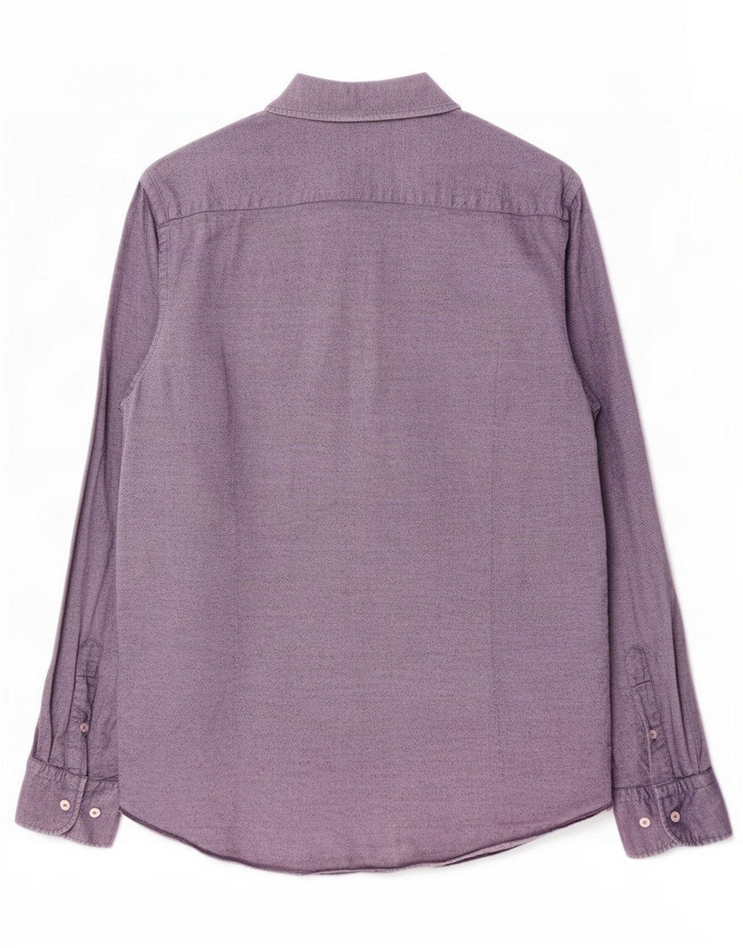 Massimo Dutti Herrenhemd Mittelblaue Baumwolle