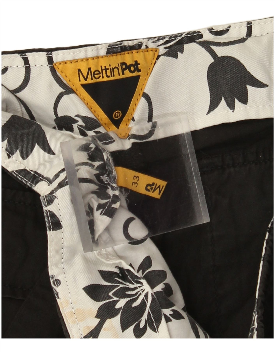 Meltin' Pot Herren Straight Cargo Hose W33 L32 Schwarz