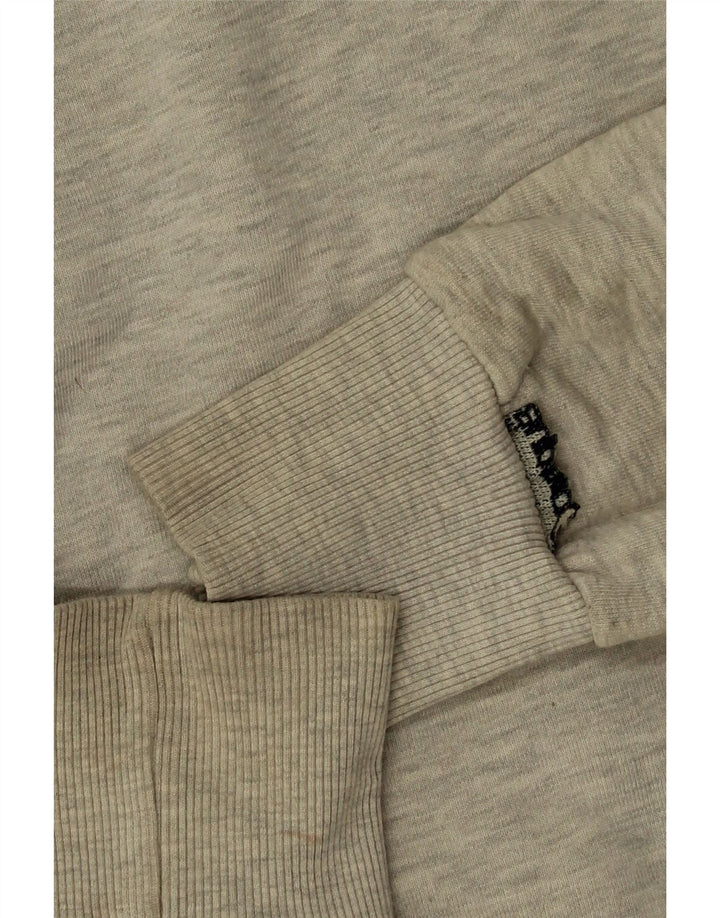 Superdry Herren Grafik-Kapuzenpullover aus mittelgrauer Baumwolle
