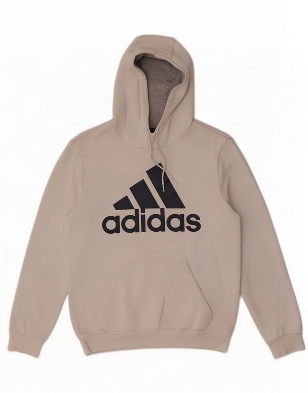 Adidas Herren Graphic Hoodie Pullover UK 38/40 Mittelweiße Baumwolle