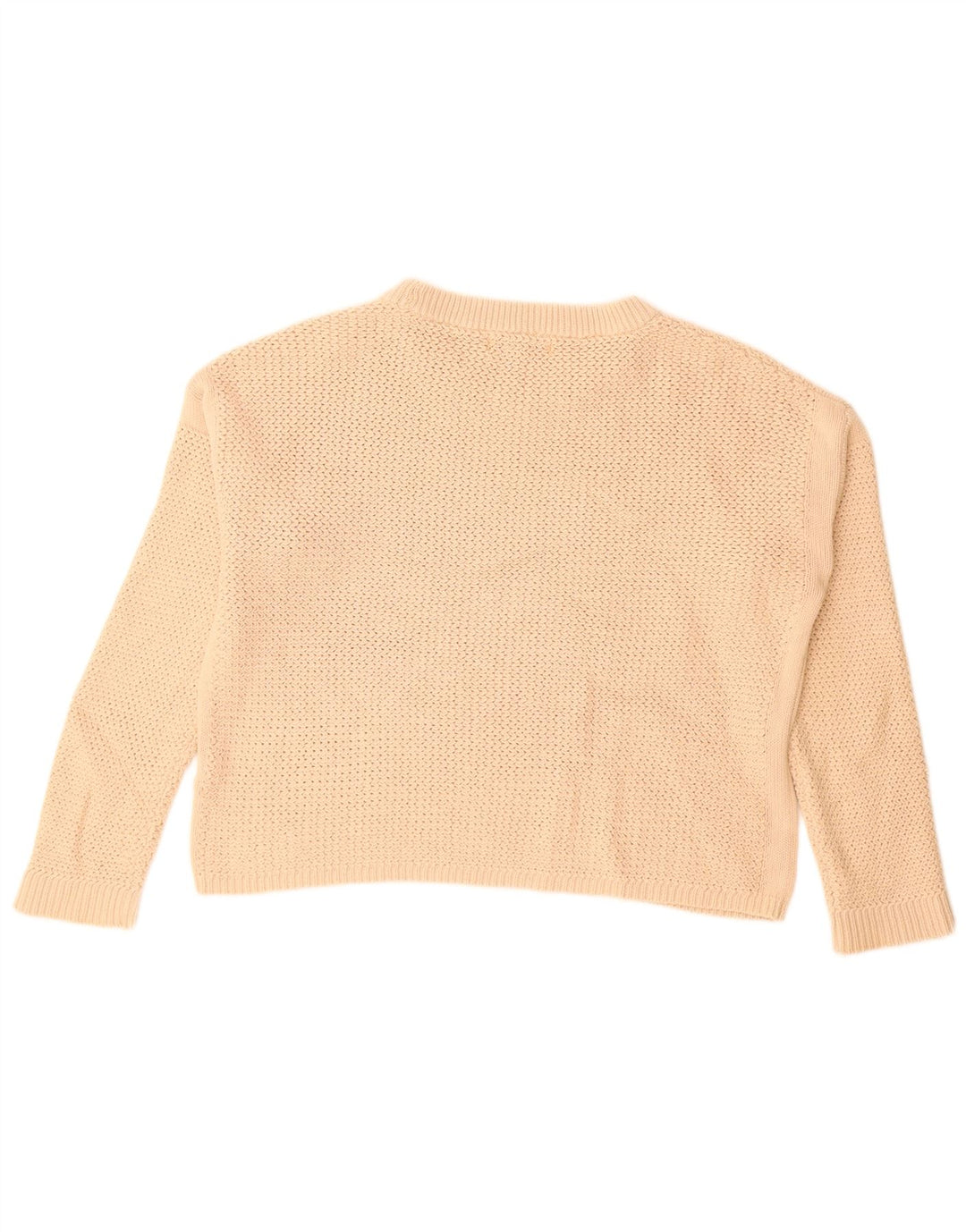 Marks & Spencer Damen-Pullover mit Rundhalsausschnitt, Gr. 14, Mittelbeige