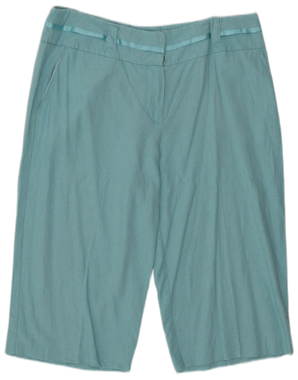 Marks & Spencer Damen Bermuda Chino Shorts UK 16 Large W34 Türkis