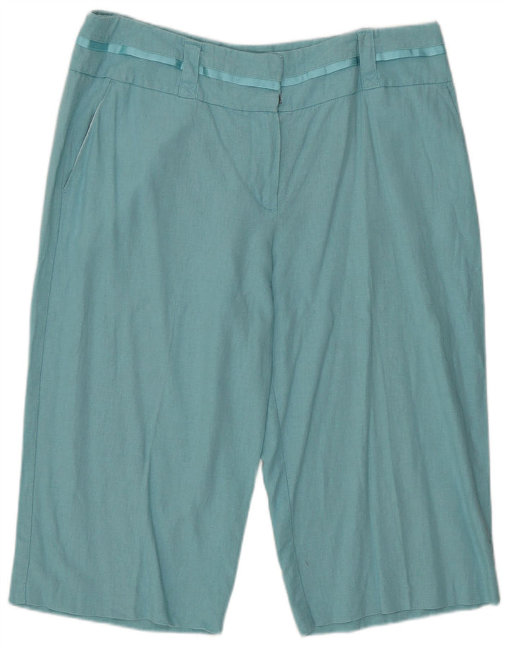 Marks & Spencer Damen Bermuda Chino Shorts UK 16 Large W34 Türkis
