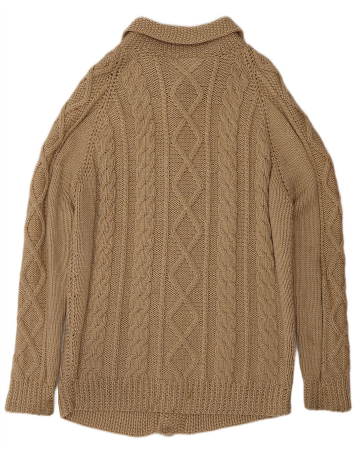 Vintage Herren Cardigan Pullover Medium Beige