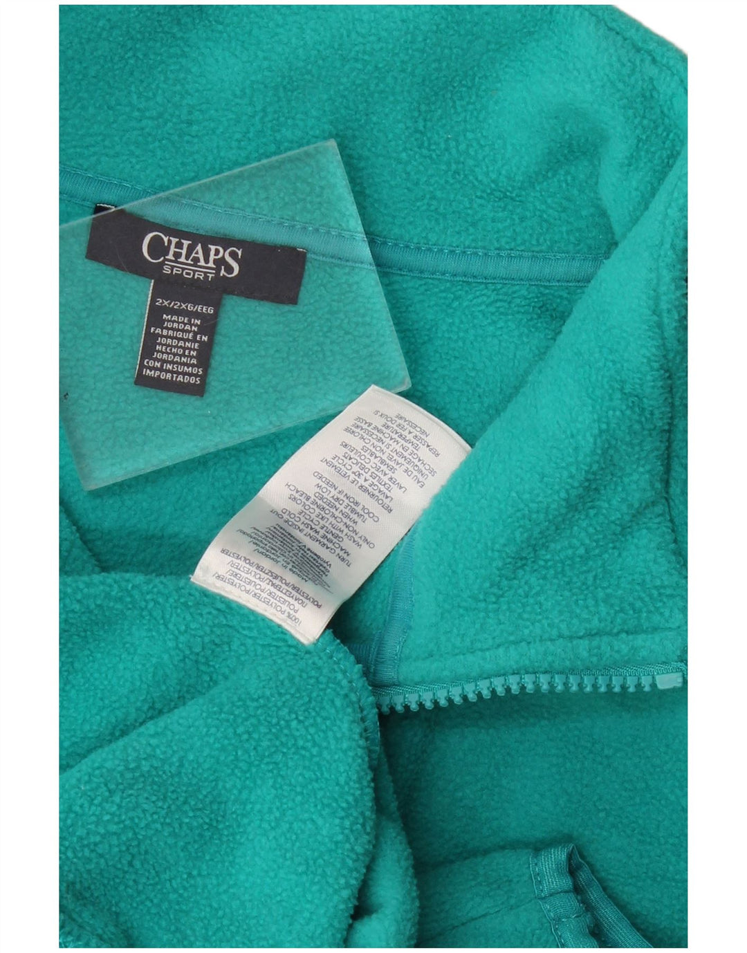 Chaps Damen Fleeceweste UK 20 2XL Türkis Polyester