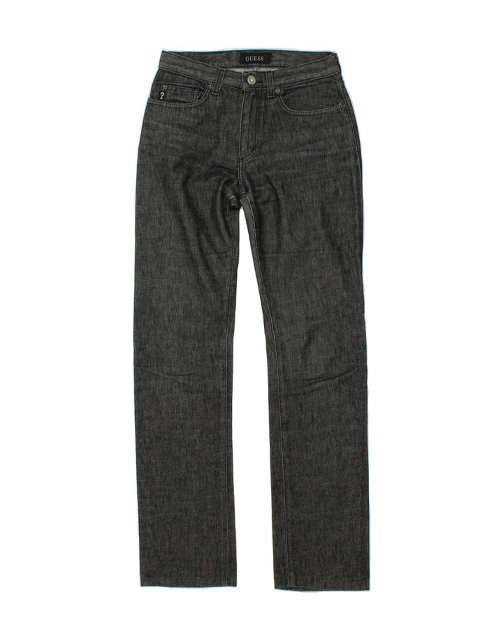 GUESS Womens Straight Jeans W27 L31  Black Cotton Vintage Guess and Second-Hand Guess from Messina Hembry 