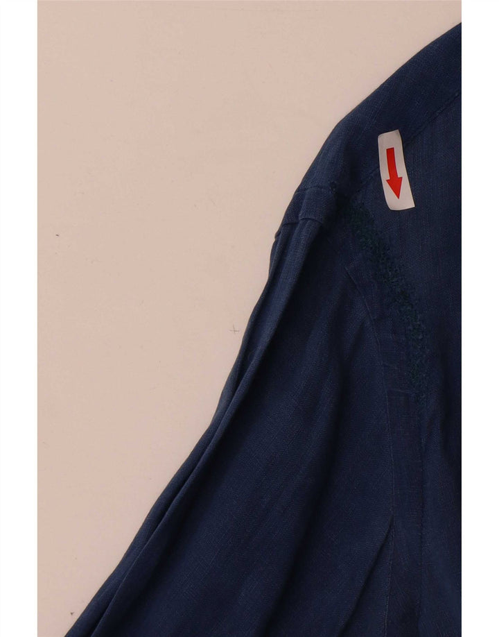 Ralph Lauren Herrenhemd Small Marineblaues Leinen