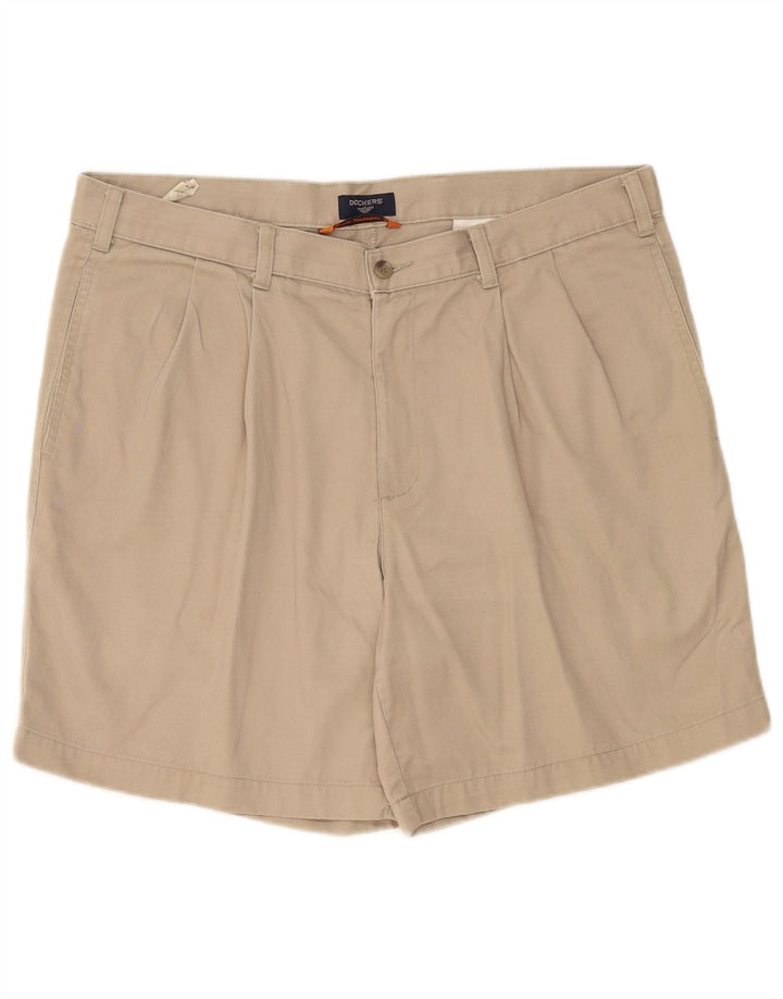 Dockers Herren Pegged Chino Shorts W36 Large Beige Baumwolle