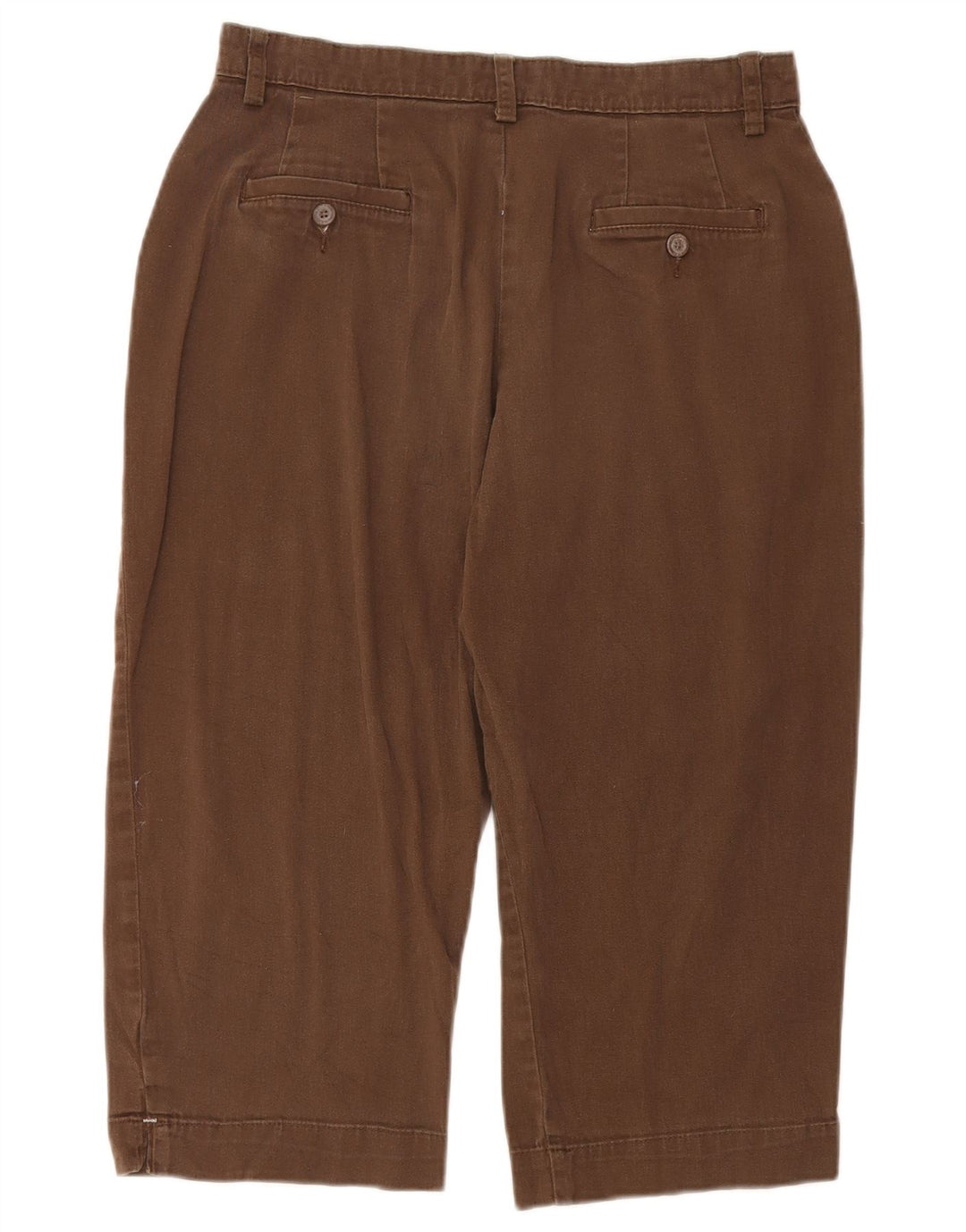 LEE Damen Caprihose US 12 Large W32 L20 Braune Baumwolle