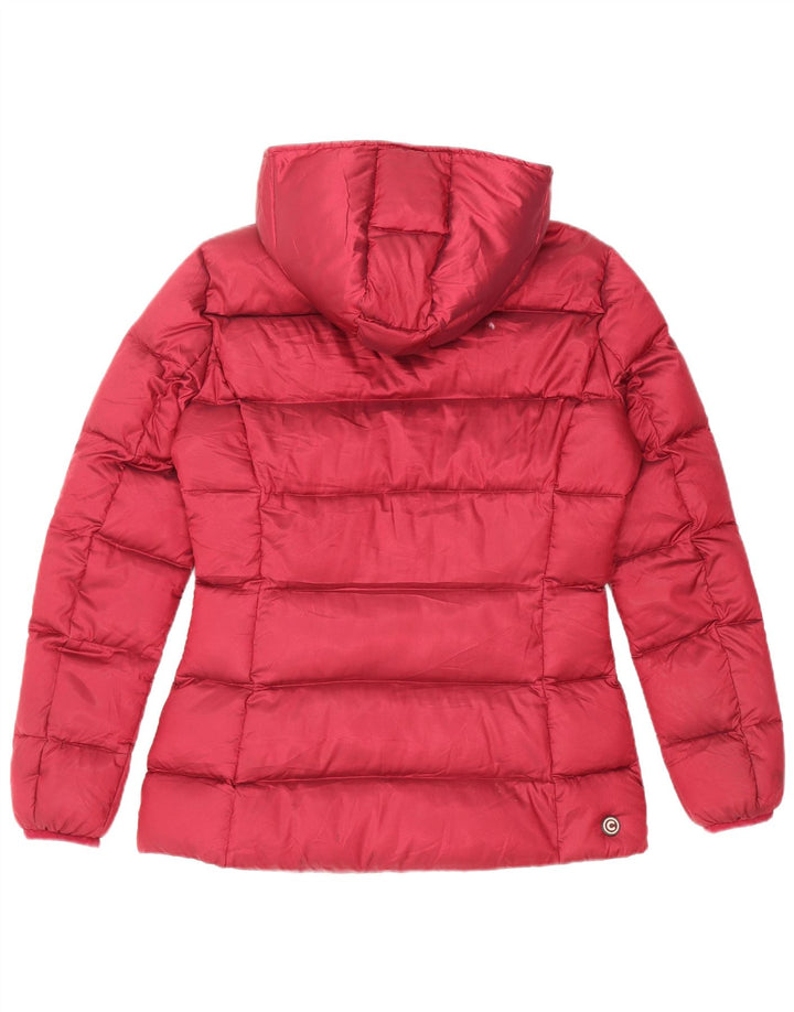 Colmar Damen Wattierte Jacke mit Kapuze IT 46 Large Rot Polyester