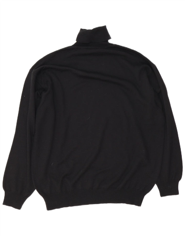 Danilo Herren-Pullover mit Rollkragen, XL, schwarze Wolle