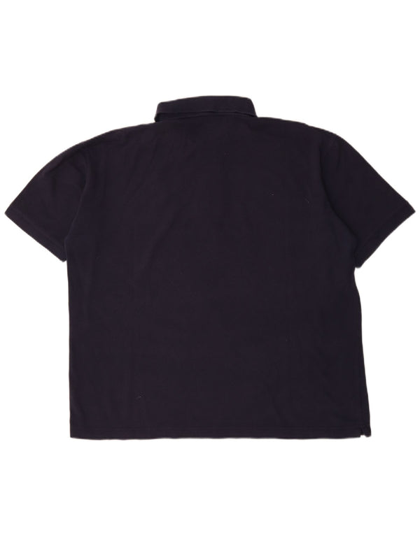 Kappa Mens Polo Shirt XL Navy Blue Cotton