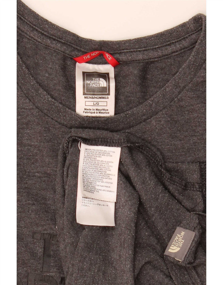 The North Face Herren-T-Shirt mit Grafik, groß, grau meliert, Polyester
