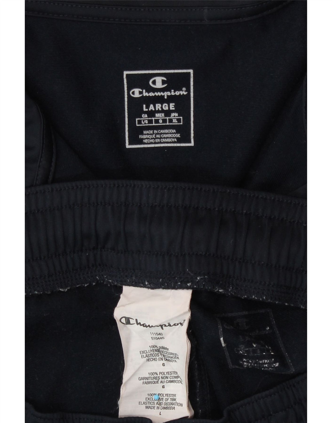 Champion Womens Graphic Full Trainingsanzug UK 16 Large Marineblau Polyester