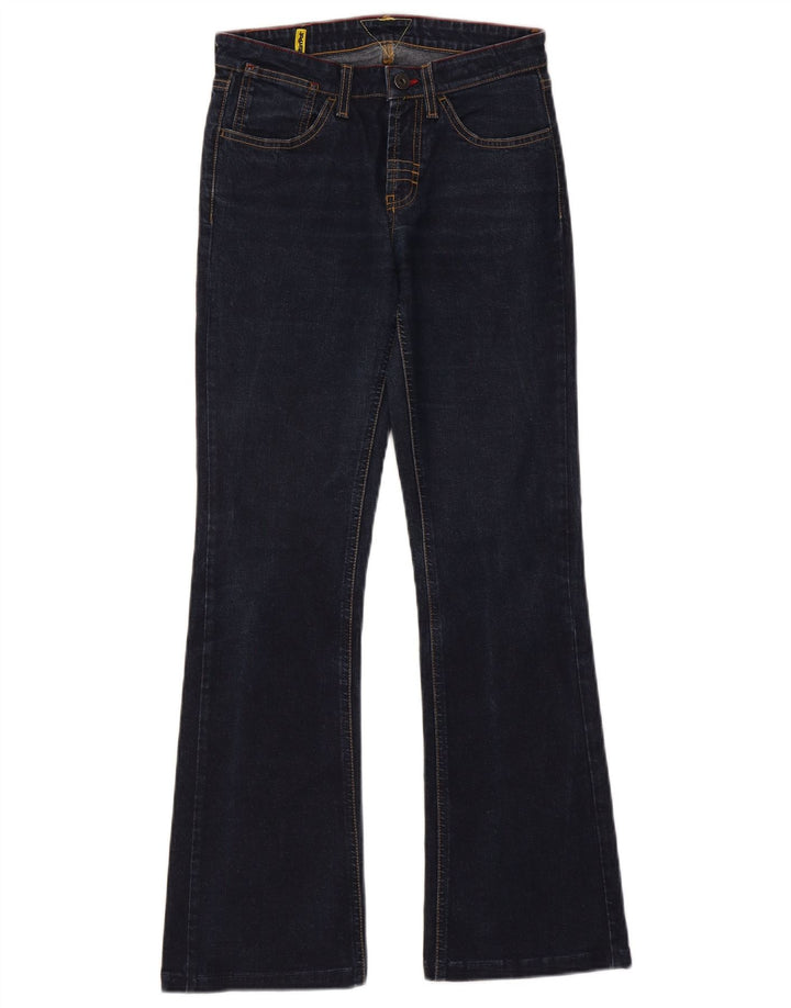 MELTIN' POT Damen Bootcut-Jeans W26 L29 Marineblaue Baumwolle