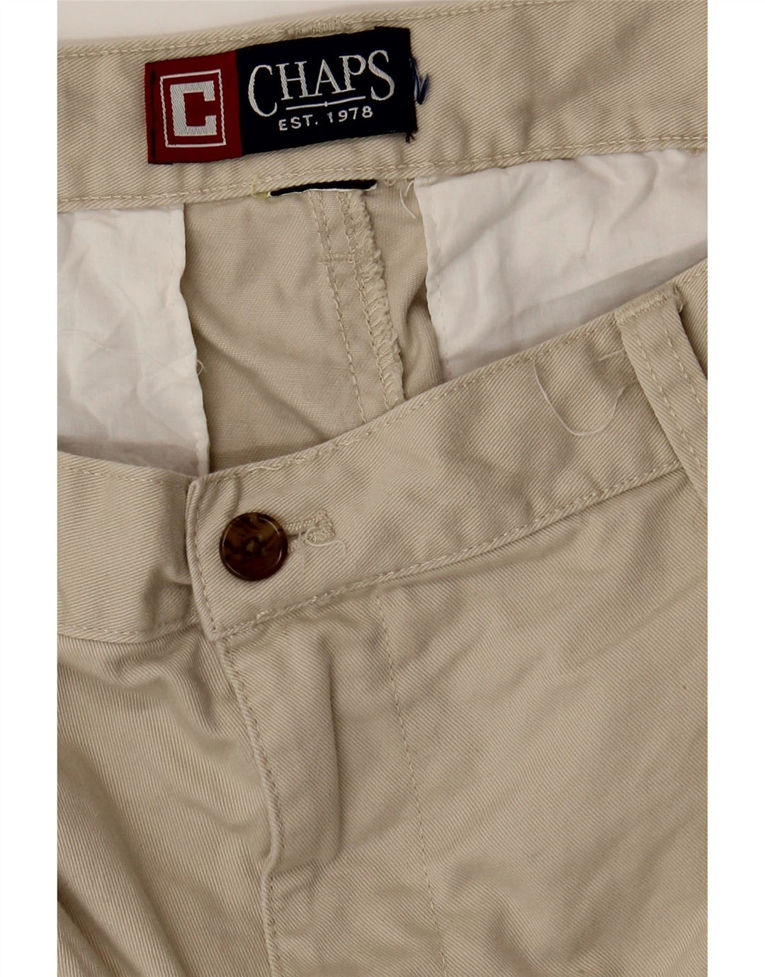 Chaps Herren Chinoshorts W34 Large Beige