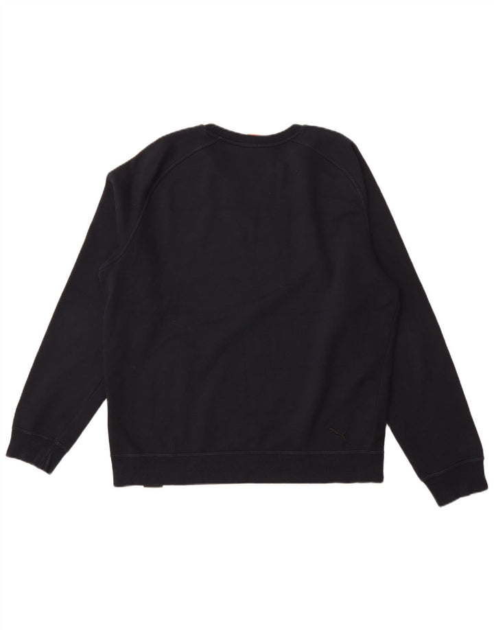 PUMA Herren Grafik-Sweatshirt-Pullover, groß, marineblau, Baumwolle