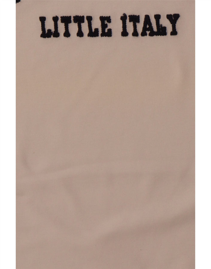 FRED MELLO Herren-T-Shirt mit Grafik, Größe L, aus weißer Baumwolle