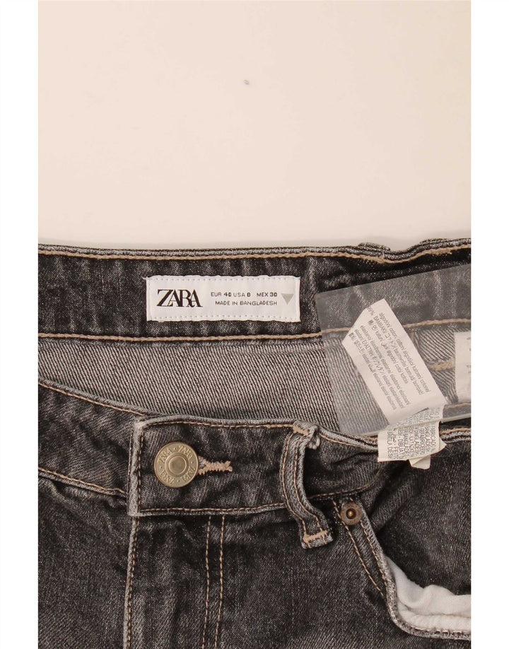 Zara Herren Straight Jeans EU 40 Medium W30 L32 Graue Baumwolle