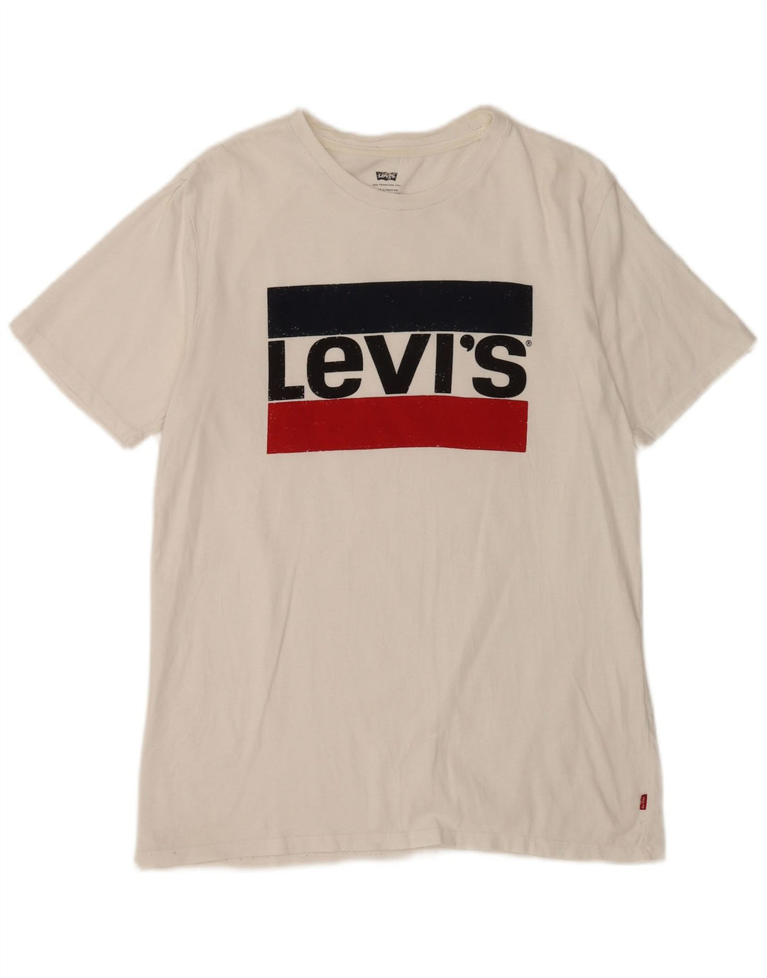 Levi's Herren T-Shirt mit Grafik, Mittelweiß