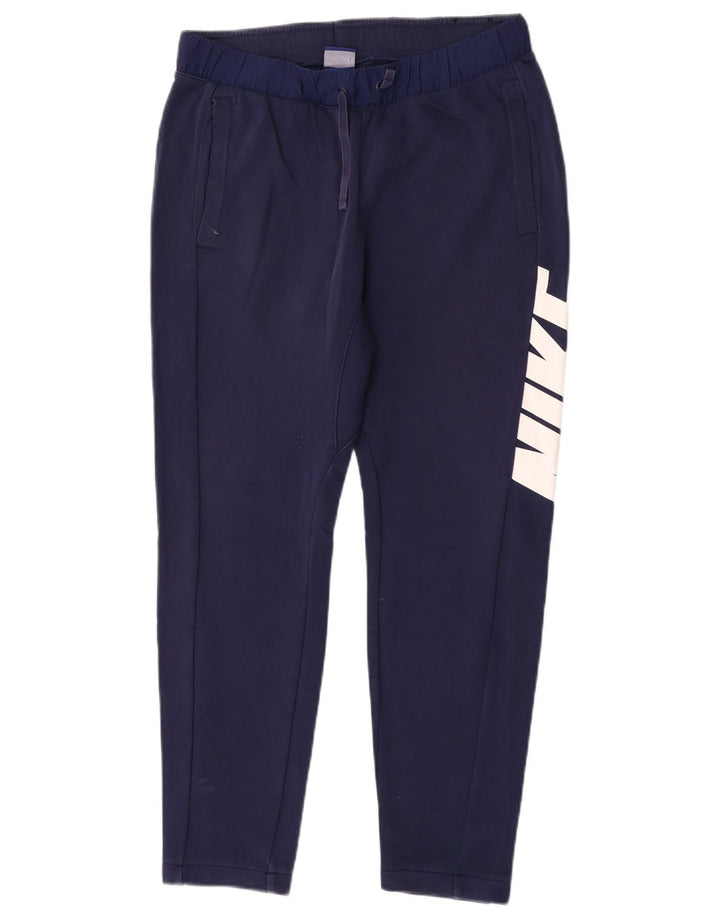 Nike Herren-Trainingshose mit Grafik, Größe S, aus blauer Baumwolle