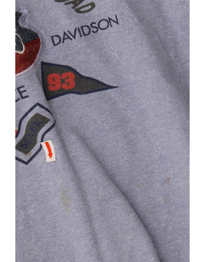 CAMPAGNOLO Herren Vikings Graphic Sweatshirt Pullover IT 56 XL Blaue Baumwolle