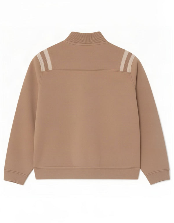 Reebok Damen Trainingsanzug Top Jacke UK 14 Mittelbeige Baumwolle