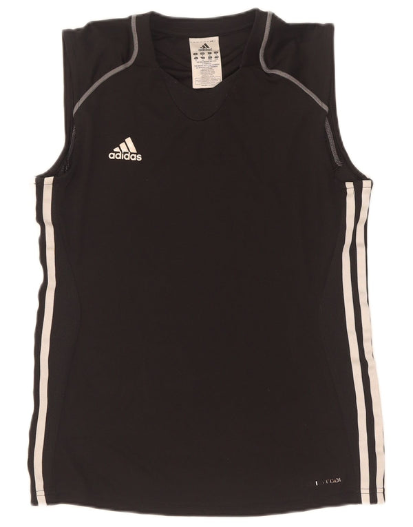 Adidas Damen Climacool Weste Top UK 14 Medium Schwarz Polyester