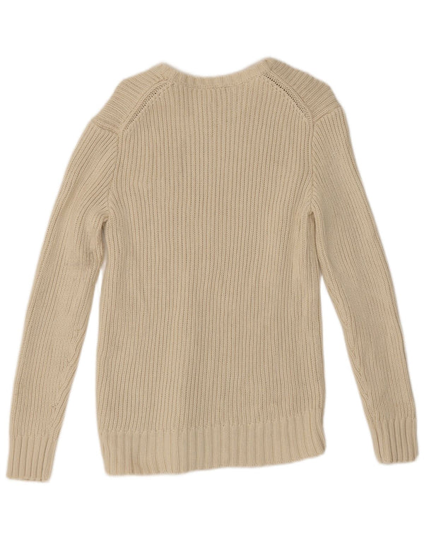 Gap Damen-Pullover mit U-Boot-Ausschnitt, Gr. 14, mittelgrau, aus Baumwolle