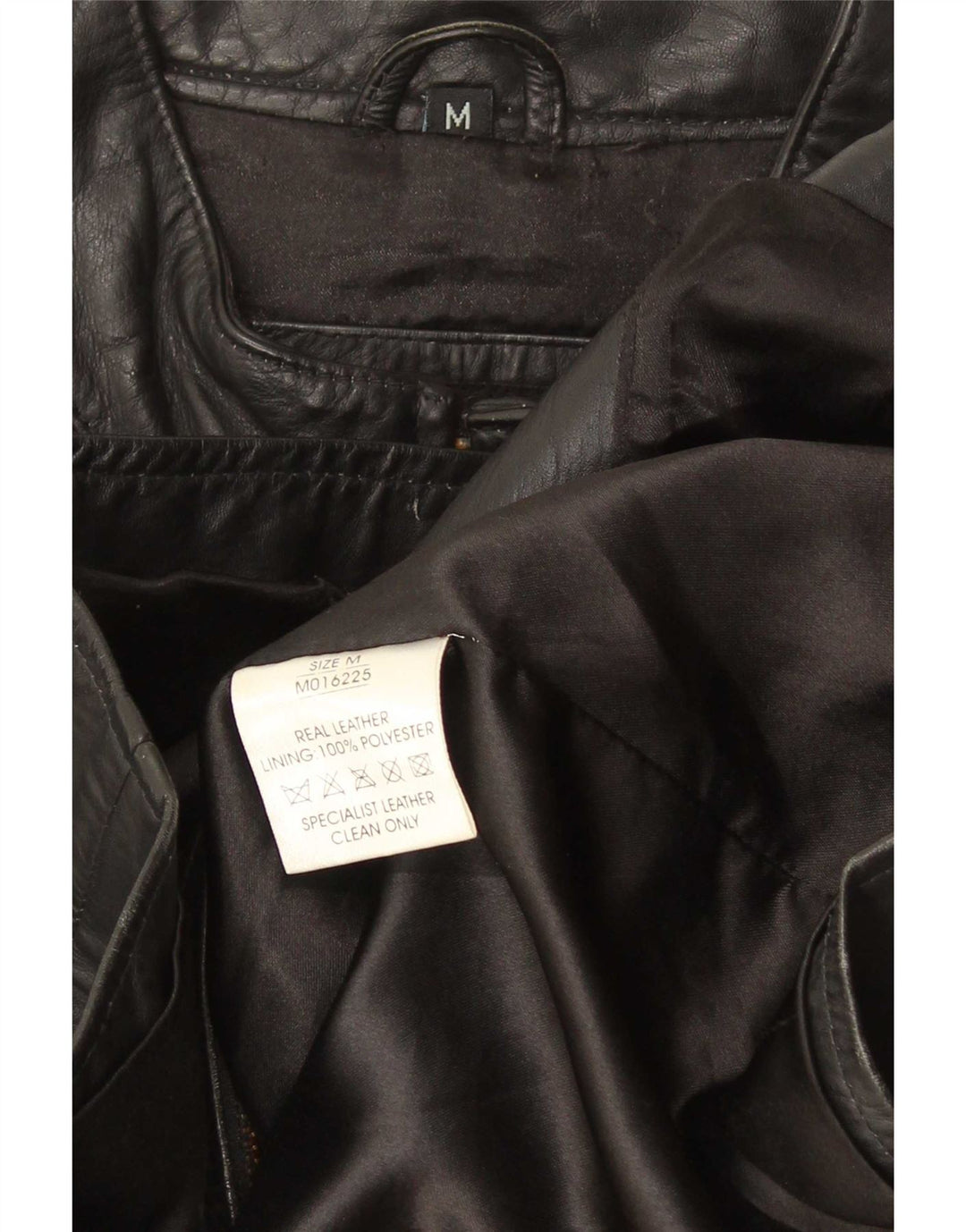 Lee Cooper Herren Lederjacke UK 38 Medium Schwarz gestreift