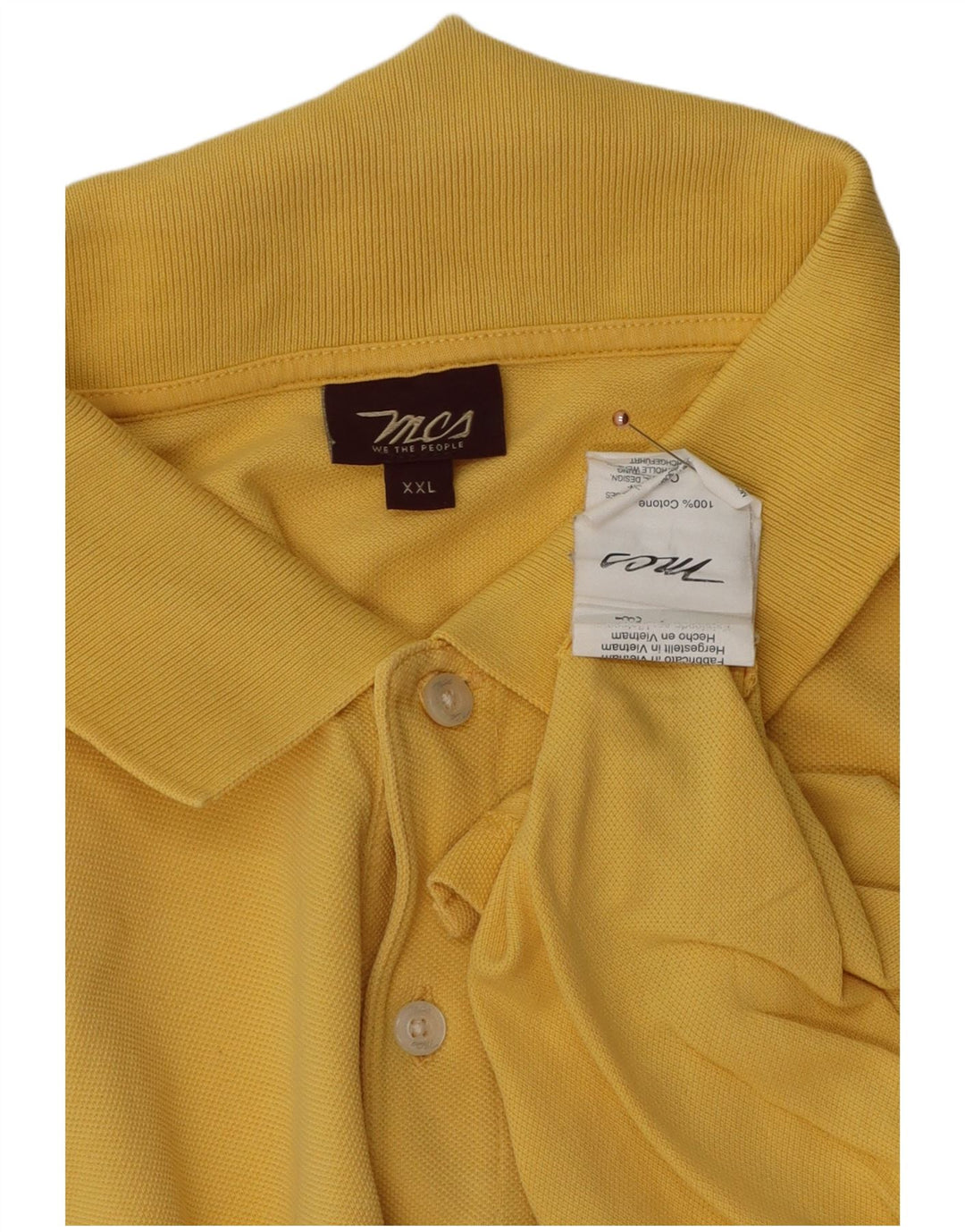 Marlboro Classics Herren Poloshirt 2XL Gelb Baumwolle