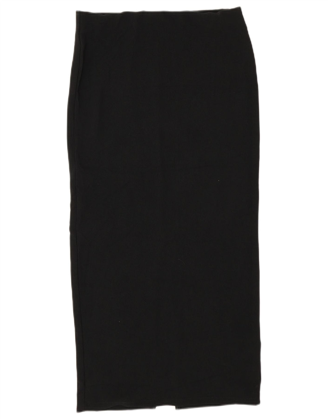 Zara Damen Midirock mit hoher Taille, Größe L, W30, Schwarz, Polyester
