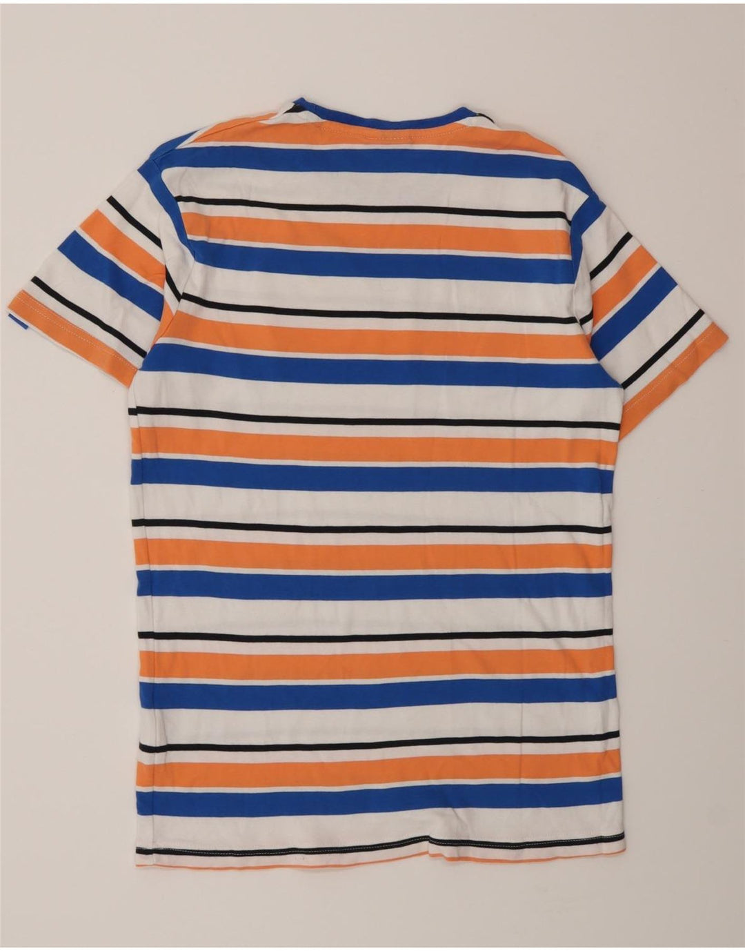 Ellesse Herren-T-Shirt mit Grafik, klein, mehrfarbig, gestreift, Baumwolle