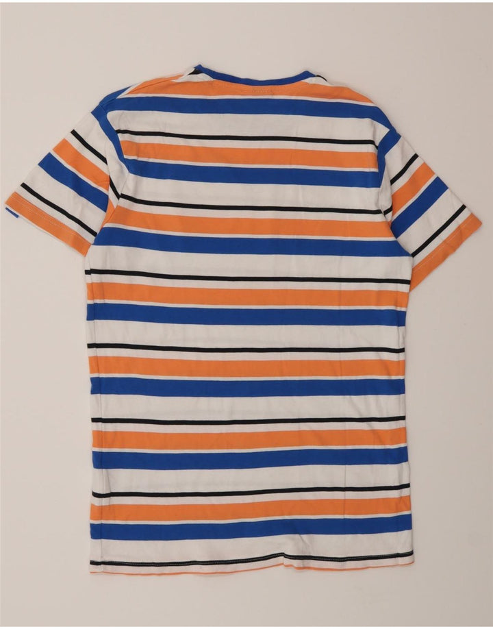 Ellesse Herren-T-Shirt mit Grafik, klein, mehrfarbig, gestreift, Baumwolle