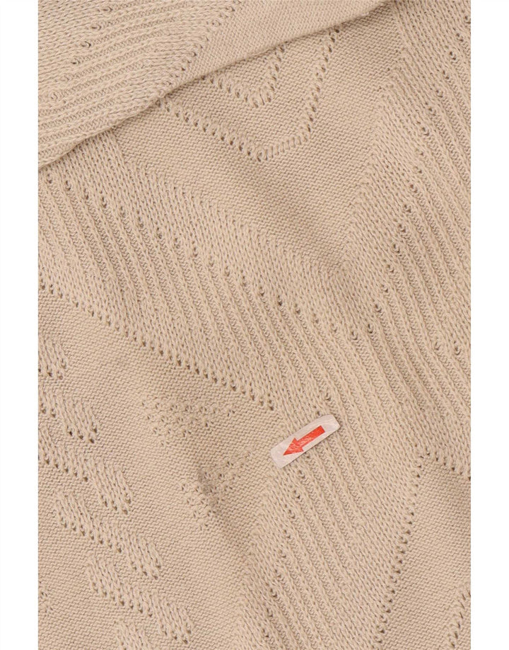 Vintage Herren Pullover mit Rundhalsausschnitt IT 56 XL Beige