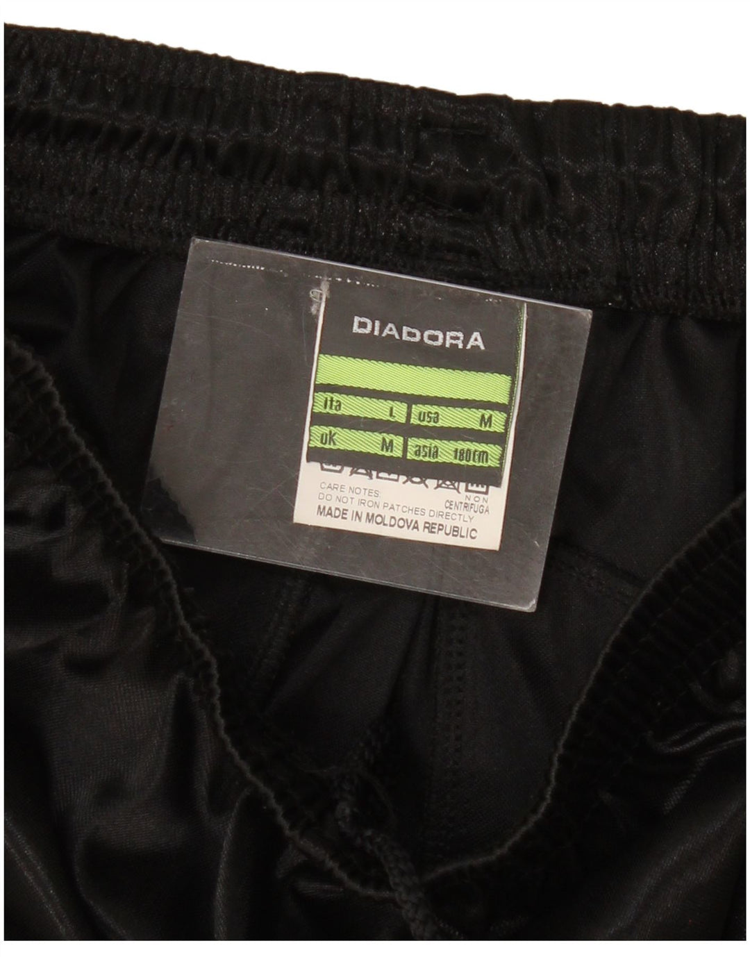 Diadora Herren Italia Sport Shorts Mittelschwarzes Polyester