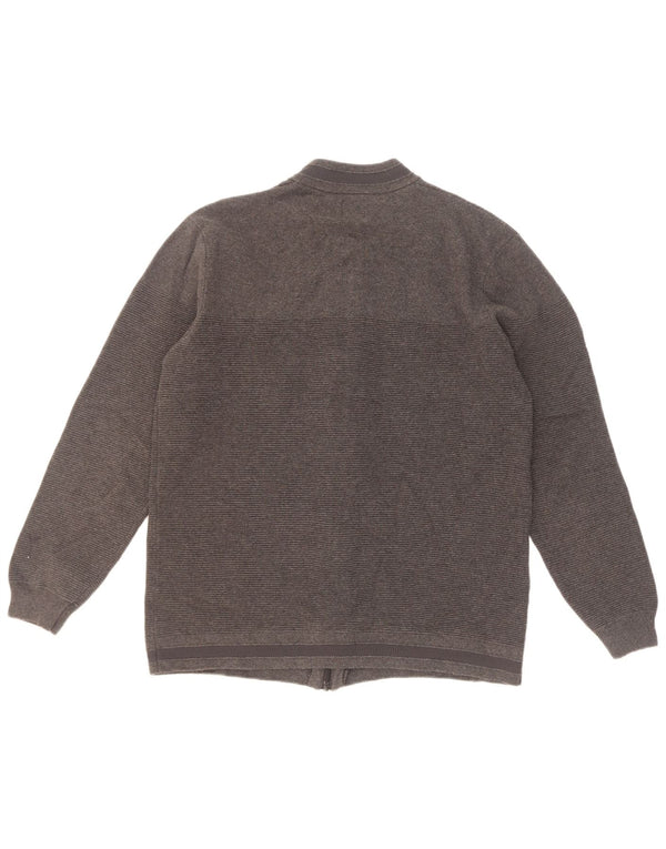 Zara Mens Cardigan Sweater XL Grey