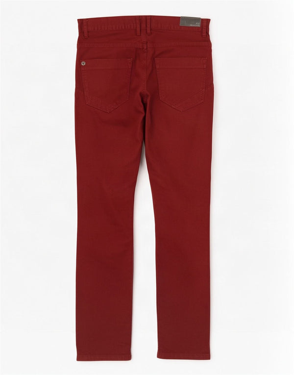 Zara Herren Slim Jeans EU 42 Large W32 L31 Burgund Baumwolle
