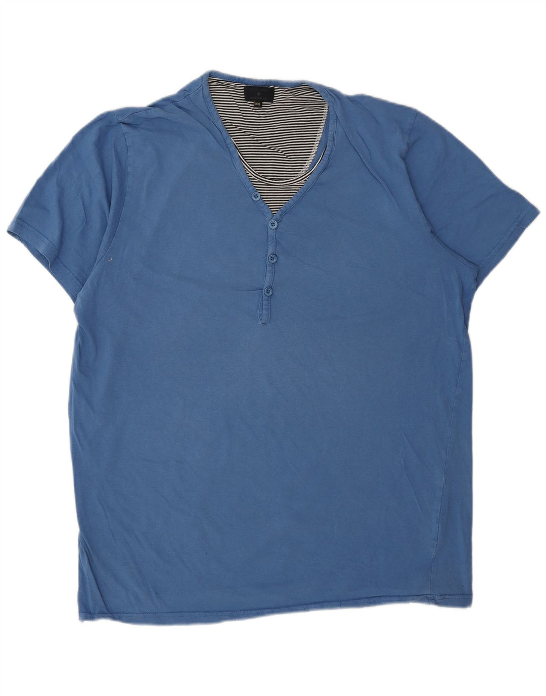 Jack & Jones Herren T-Shirt Top 2XL Blau Baumwolle