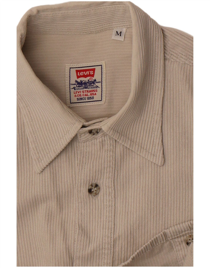 Levi's Herren Cordhemd Medium Off White