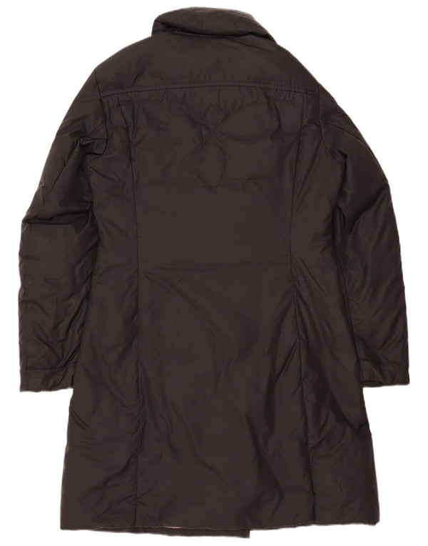 Calvin Klein Jeans Damen Zweireihiger gepolsterter Mantel UK 14 Medium Schwarz