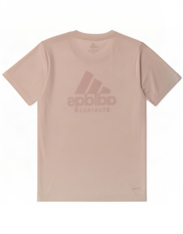 Adidas Herren Climalite Graphic T-Shirt Top Small Weiß Polyester