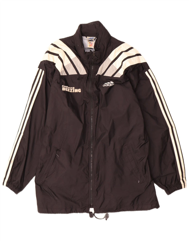 Adidas Herren Regenjacke UK 40/42 Medium Schwarz Colourblock Nylon