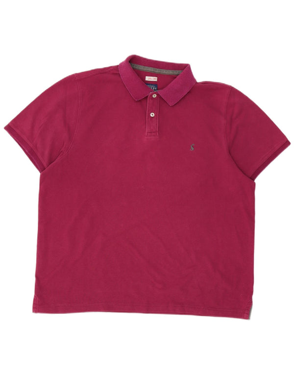 Joules Herren Slim Fit Poloshirt 2XL Lila Baumwolle