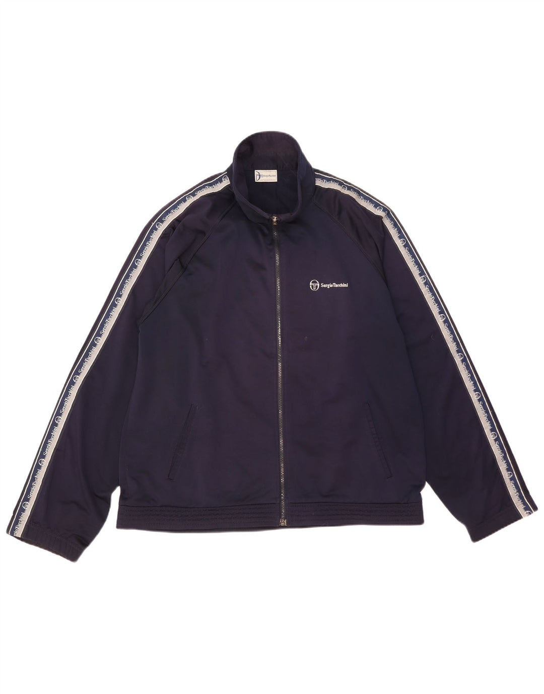 Sergio Tacchini Herren-Trainingsanzugoberteil mit Grafik, XL, Marineblau