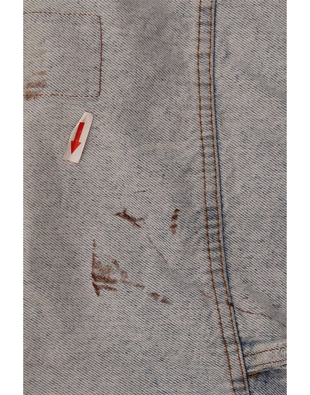 CHAMBERS Damen Crop Jeansjacke UK 16 Large Blau