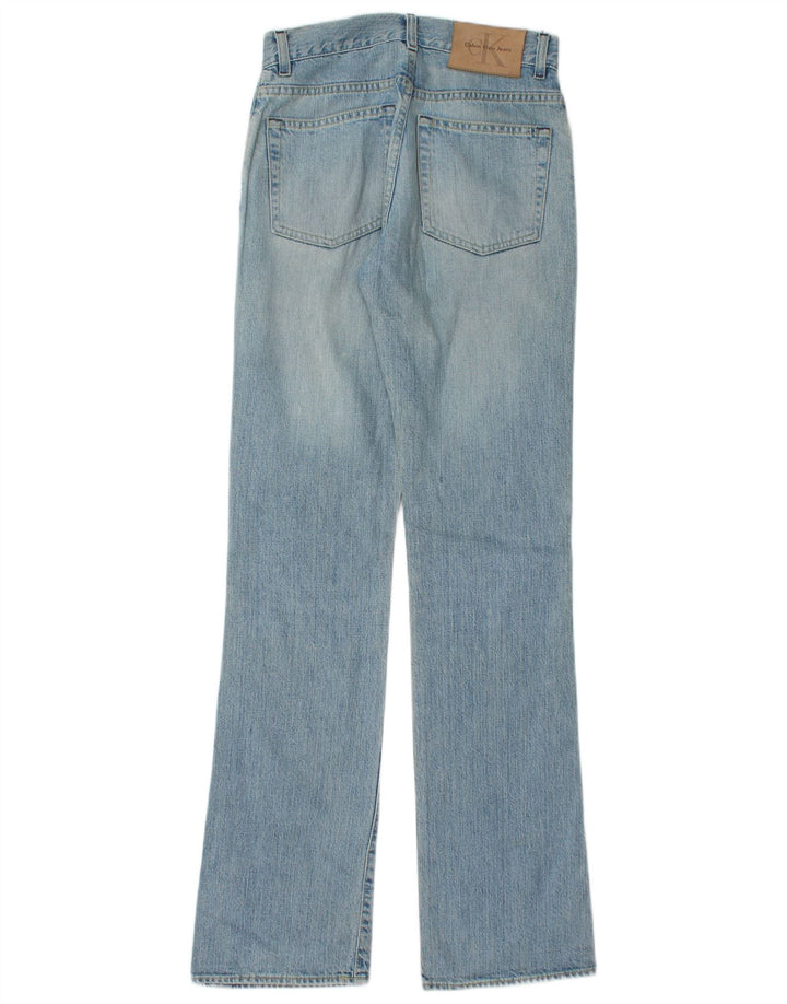 Calvin Klein Damen Bootcut Jeans W26 L32 Blaue Baumwolle