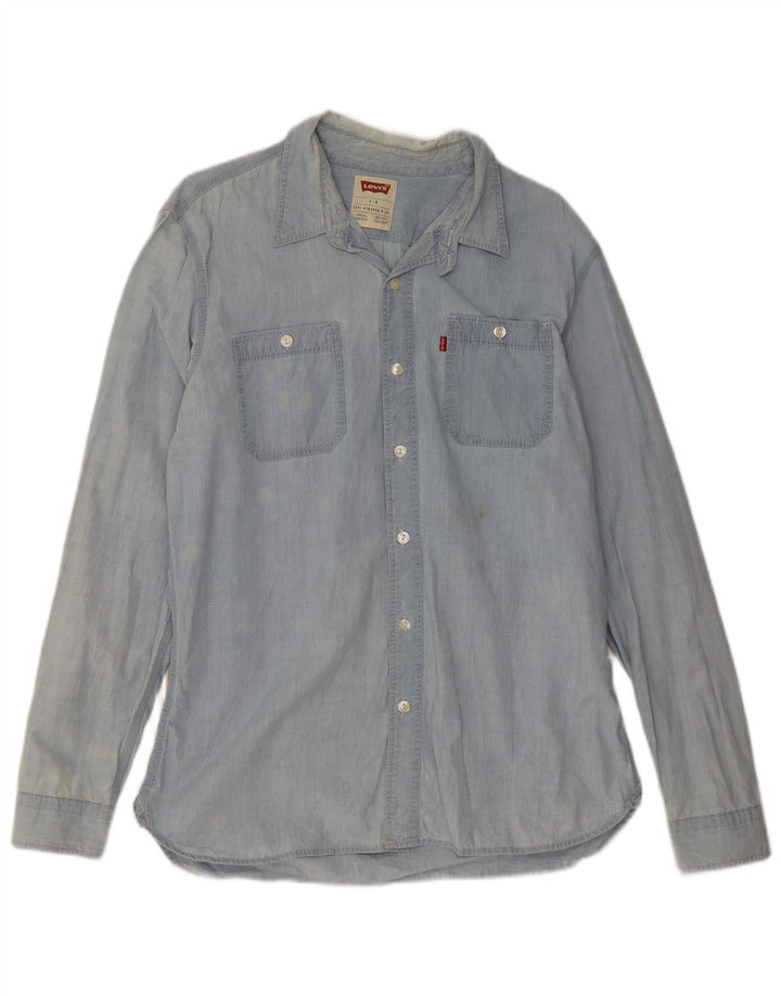 Levi's Herren-Jeanshemd, große blaue Baumwolle
