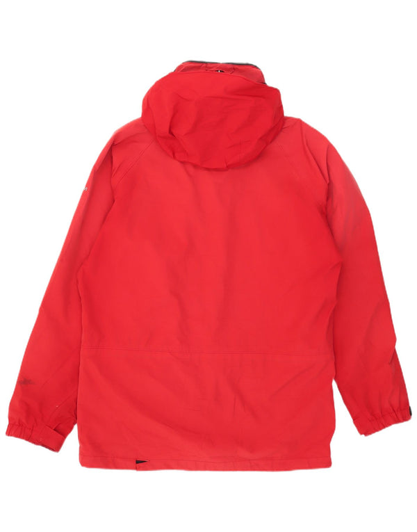 Columbia Mens Titanium Hooded Rain Jacket UK 38 Mittelrotes Polyester