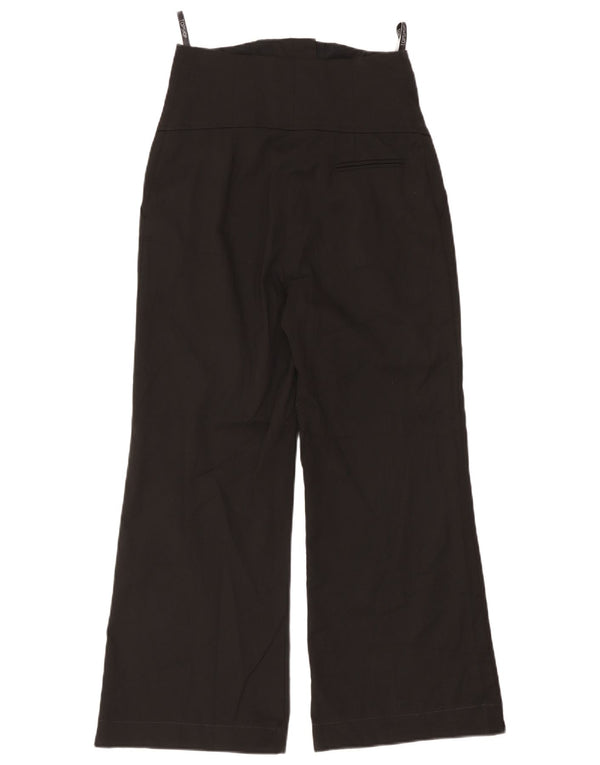 Topshop Damen-Hose mit weitem Bein, kurz geschnitten, UK 10, Größe S, W28, L25, Schwarz